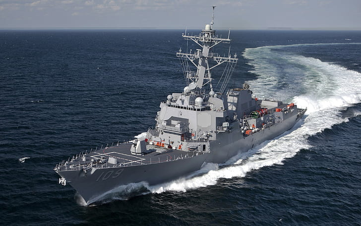 Zerstörer, Schiff, Arleigh Burke Class Zerstörer, Militär, Meer, Fahrzeug, HD-Hintergrundbild