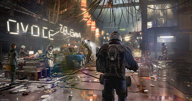 4K, Deus Ex: Mankind Divided, Gameplay, Wallpaper HD