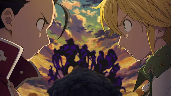  Anime, The Seven Deadly Sins, Meliodas (The Seven Deadly Sins), Zeldris (The Seven Deadly Sins), HD wallpaper HD wallpaper