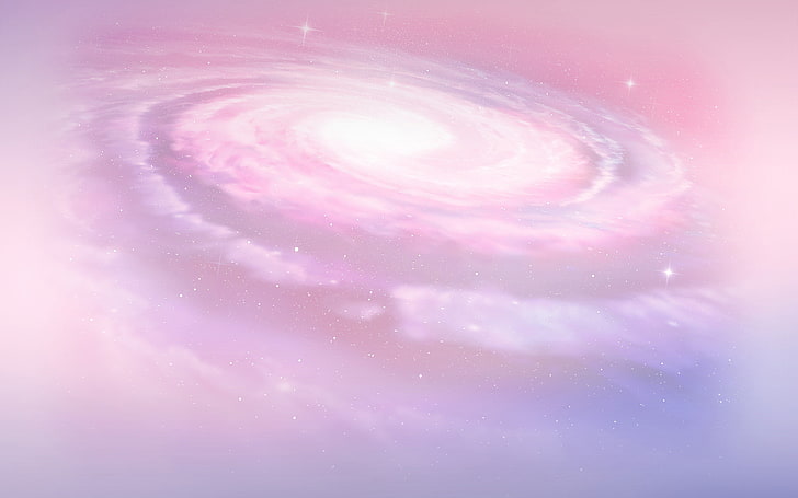 ピンクの天の川銀河宇宙hd Hdデスクトップの壁紙 Wallpaperbetter