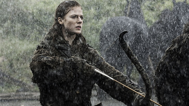 Black bow and arrow, TV Show, Game Of Thrones, Rose Leslie, Ygritte ...