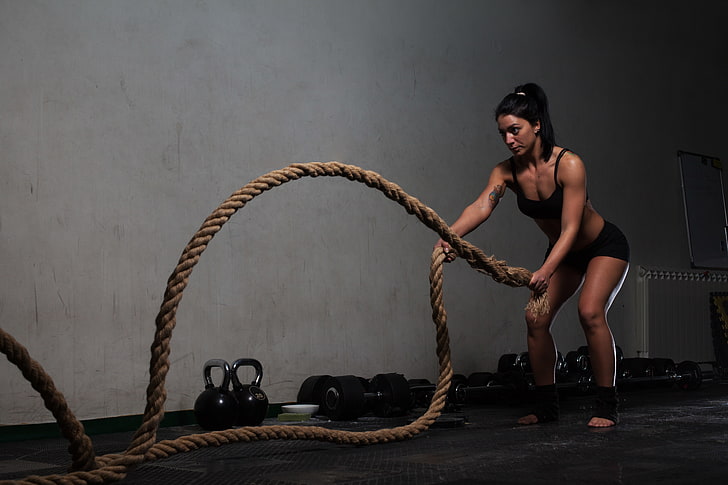 rope, training, crossfit, HD wallpaper