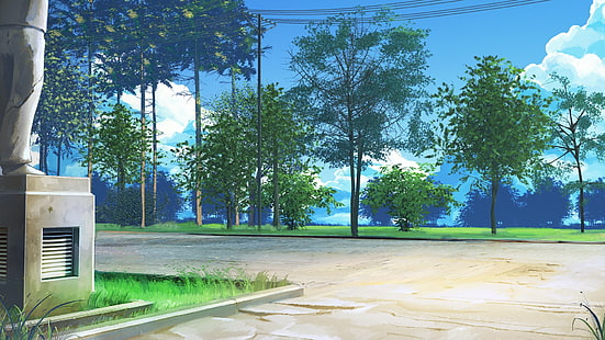 grüne Bäume Wallpaper, ArseniXC, Everlasting Summer, HD-Hintergrundbild HD wallpaper