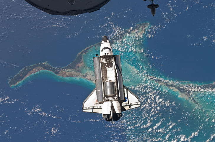 Raum Raumfähre Atlantis Erde, HD-Hintergrundbild