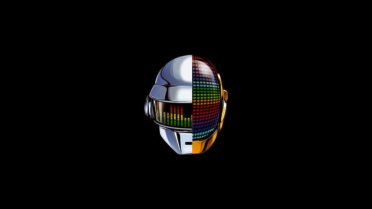 Daft Punk, Get Lucky, robot, black, music, HD wallpaper