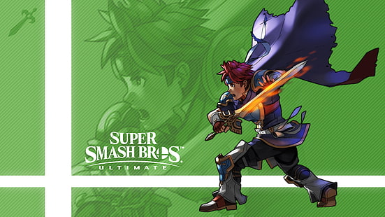 Videogame, Super Smash Bros. Ultimate, Roy (Emblema de Fogo), HD papel de parede HD wallpaper