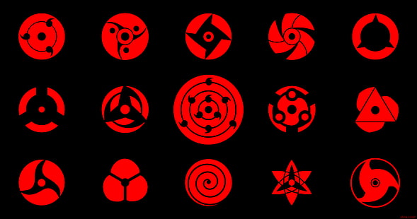 Naruto, Boruto (Anime), Mangekyō Sharingan, Kırmızı, Sharingan (Naruto), HD masaüstü duvar kağıdı HD wallpaper