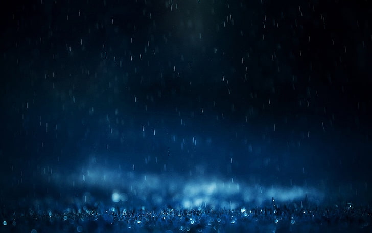 Ilustración de gotas de lluvia, Fotografía, Lluvia, Noche, Gota de agua, Fondo de pantalla HD