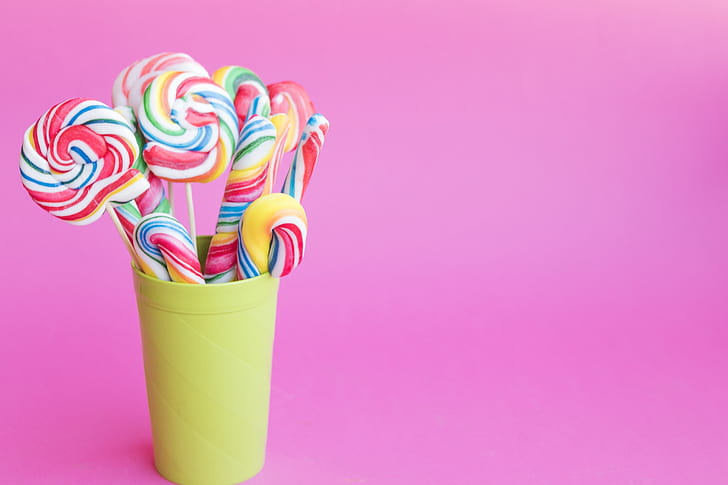 Food, Candy, Colors, Lollipop, Sweets, HD wallpaper