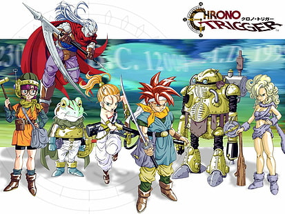 Видеоигри, Chrono Trigger, Anime, Ayla (Chrono Trigger), Lucca (Chrono Trigger), Marle (Chrono Trigger), HD тапет HD wallpaper