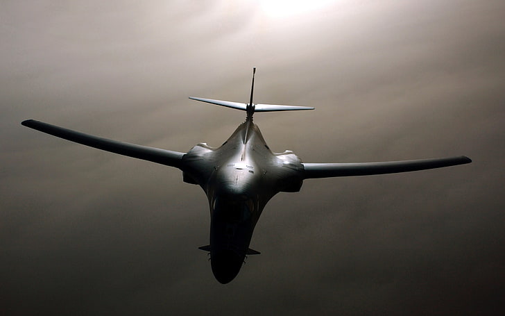 weißes Flugzeug, Flugzeug, Militär, Flugzeug, Krieg, Rockwell B-1 Lancer, US Air Force, HD-Hintergrundbild