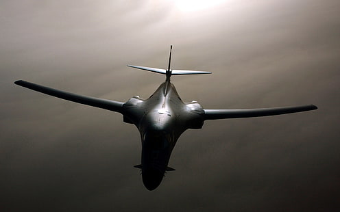 weißes Flugzeug, Flugzeug, Militär, Flugzeug, Krieg, Rockwell B-1 Lancer, US Air Force, HD-Hintergrundbild HD wallpaper
