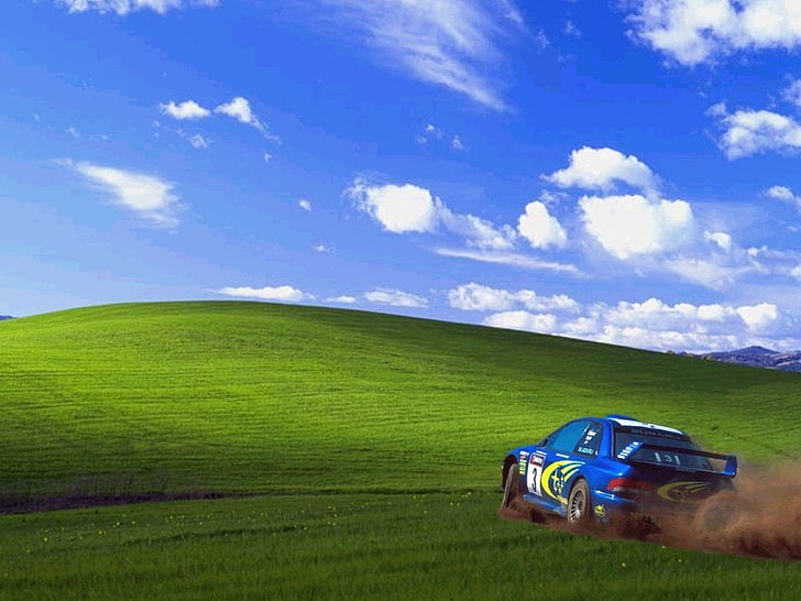 blau Subaru WRX Impreza Coupé Rallye Auto, Fahrzeuge, Rallye, Rallye, Windows XP, HD-Hintergrundbild