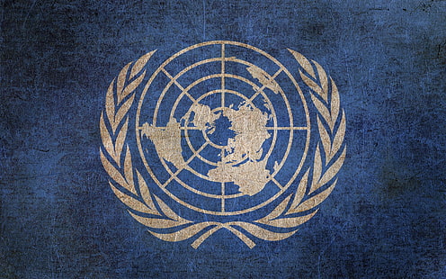 Логотип Организации Объединенных Наций, флаги, флаг ООН, HD обои HD wallpaper