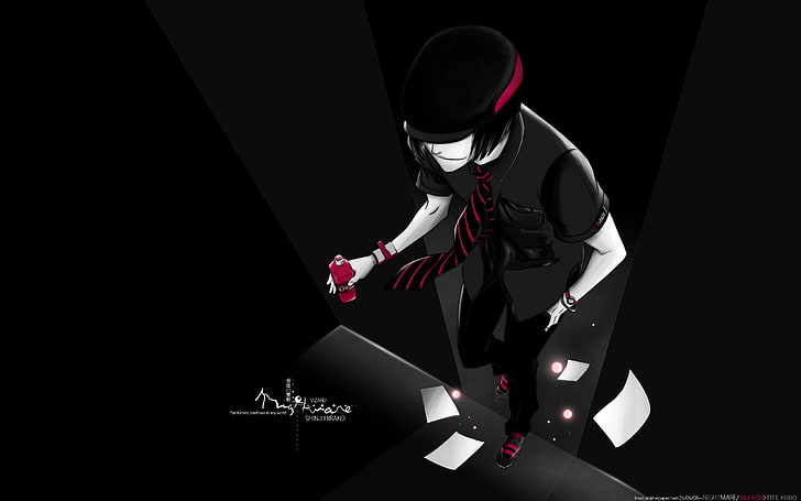 male character animated wallpaper, red, sneakers, guy, Bleach, Shinji Hirako, HD wallpaper