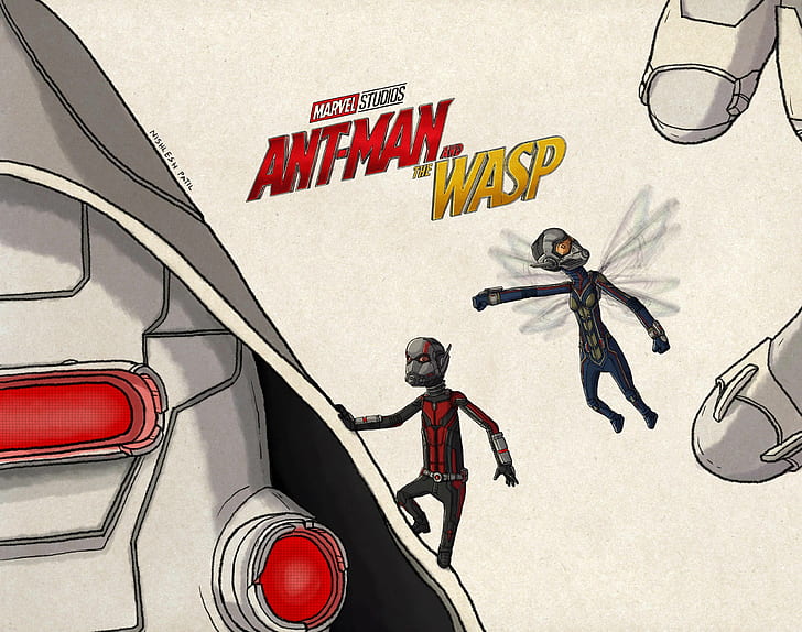Ant Man and the Wasp, Ant Man, HD, 4k, 2018 películas, películas, comportamiento, artista, arte digital, Fondo de pantalla HD