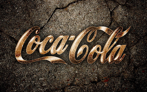 CocaCola Logo, logo cola-cola, boisson, fond, cola, marque, Fond d'écran HD HD wallpaper