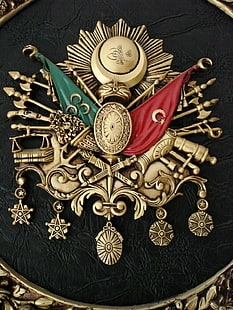 شعار النبالة من ديكور الإمبراطورية العثمانية ، الإمبراطورية العثمانية، خلفية HD HD wallpaper