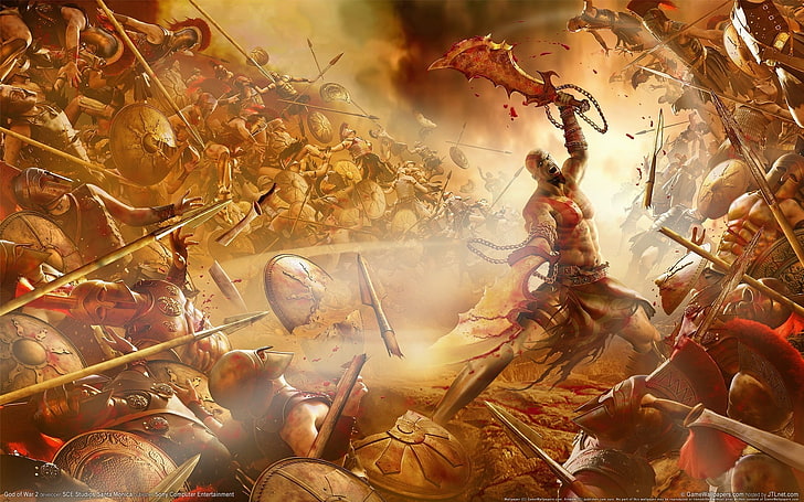 Kratos wallpaper, sword, god of war, Jock, kratos, HD wallpaper |  Wallpaperbetter