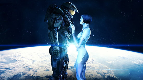 Cortana, Halo, Master Chief, HD-Hintergrundbild HD wallpaper