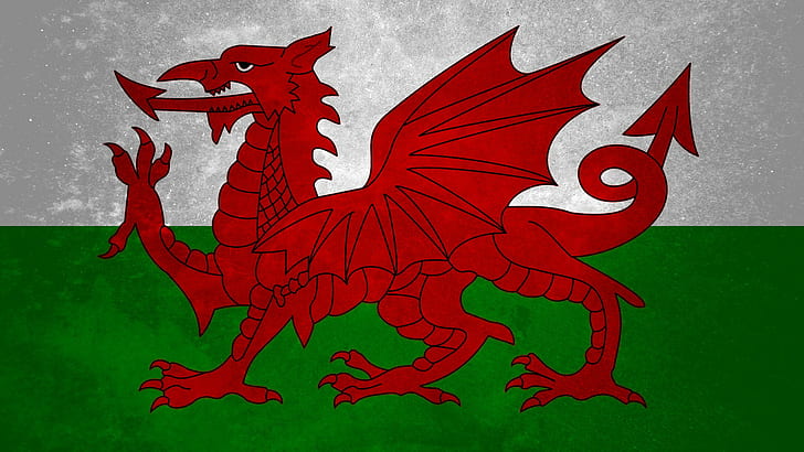 Wales, flag, HD wallpaper