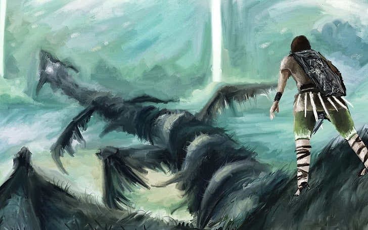ศิลปะแฟนตาซี Shadow of the Colossus วิดีโอเกม, วอลล์เปเปอร์ HD