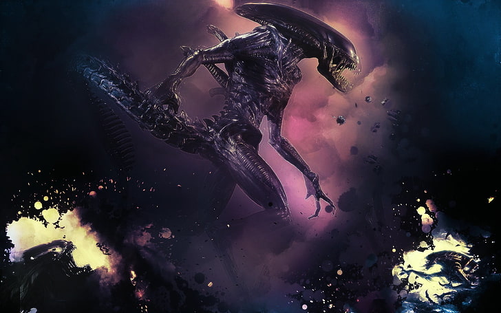 Alien Xenomorph sfondo digitale, fantascienza, Xenomorph, alieni, Alien (film), Sfondo HD