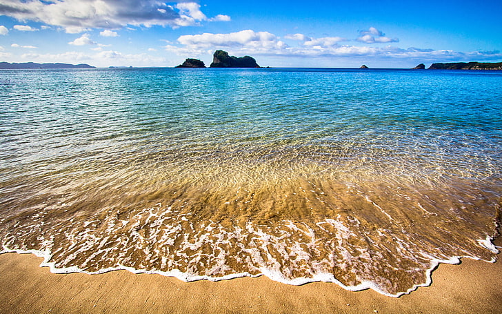 ชายหาดบนคาบสมุทร Coromandel, New Zealand Desktop Wallpaper HD ฟรีดาวน์โหลด 3200 × 2000, วอลล์เปเปอร์ HD