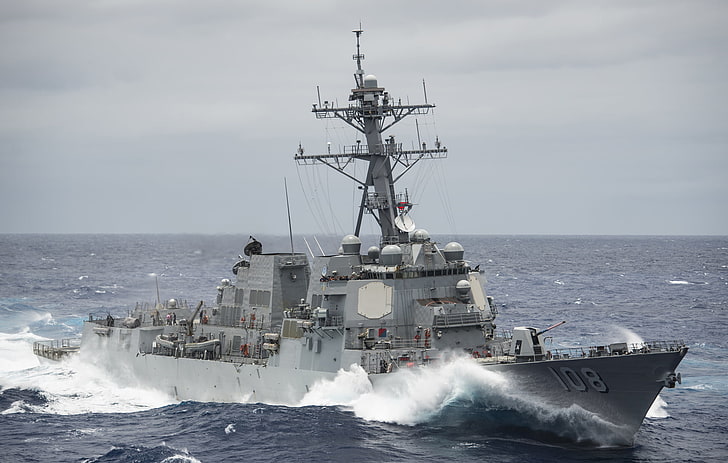 Marine américaine, destroyer de classe Arleigh Burke, Fond d'écran HD