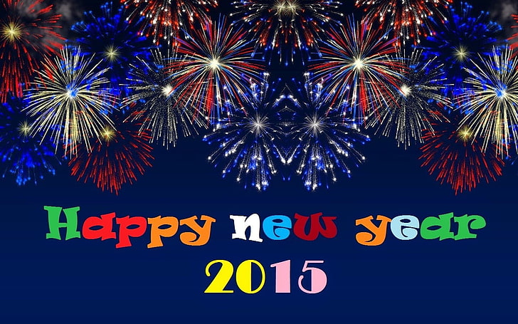 Holiday, New Year 2015, Celebration, Fireworks, New Year, Party, HD wallpaper