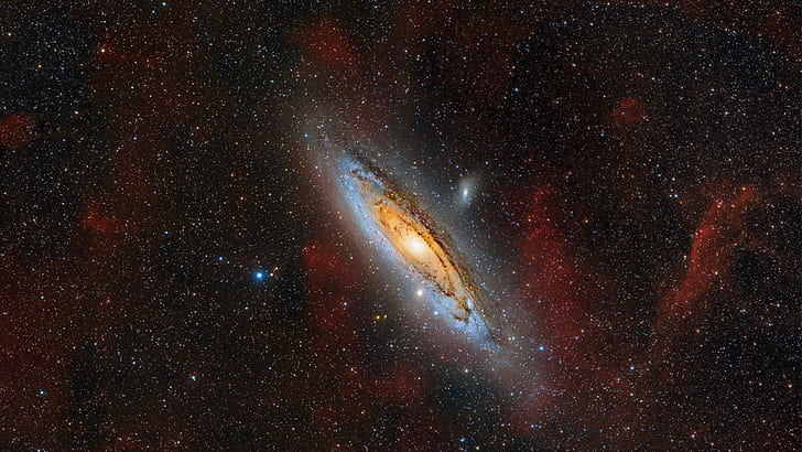 galaxy, Messier 31, NASA, space, HD wallpaper