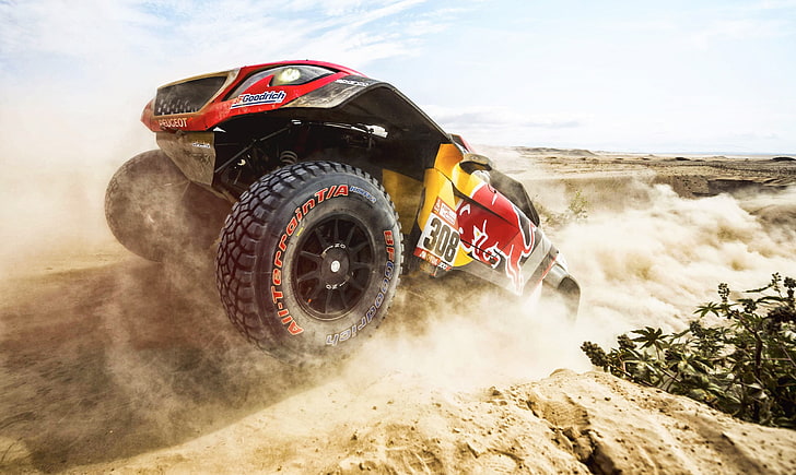 Rali, veículo, esporte, Peugeot, Rally Dakar, HD papel de parede