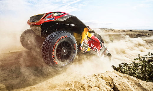 Rally, veicolo, sport, Peugeot, Dakar Rally, Sfondo HD HD wallpaper