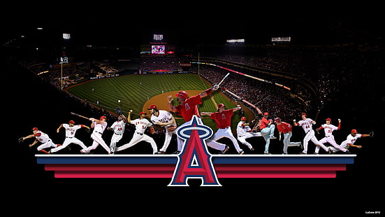 Anaheim, angeli, baseball, mlb, Sfondo HD HD wallpaper