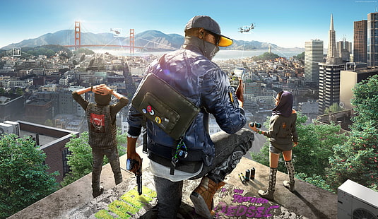 Xbox 360, PlayStation 3, Xbox One, PC, PlayStation 4, Watch Dogs 2, HD papel de parede HD wallpaper
