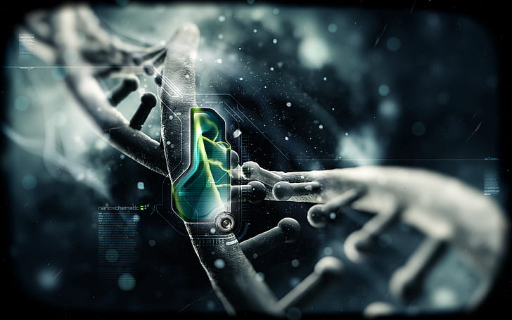 DNA, schematisk, HD tapet