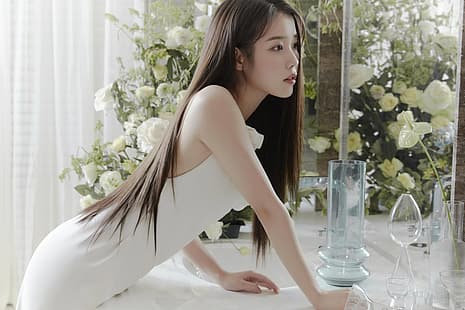 IU, K-pop, корейски жени, актриса, HD тапет HD wallpaper