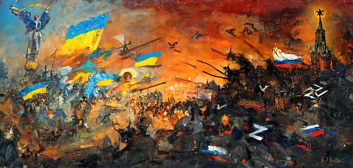 أوكرانيا ، موردور ، روسيا ، الحرب ، العفاريت، خلفية HD