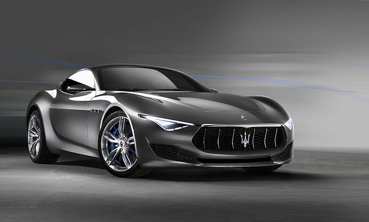 2015 Detroit Auto Show, lado, velocidade, supercarro, carros de luxo, conceito, Frankfurt 2015, NAIAS, Maserati Alfieri, carro esportivo, Maserati, HD papel de parede