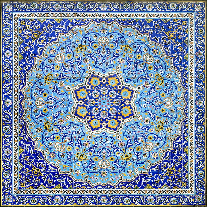 Irán, pintura, patrón, Fondo de pantalla HD