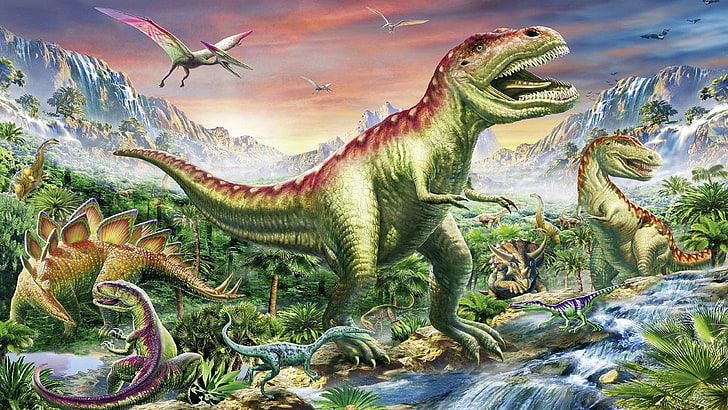 Dinosaurier Hd Wallpaper 003, HD wallpaper