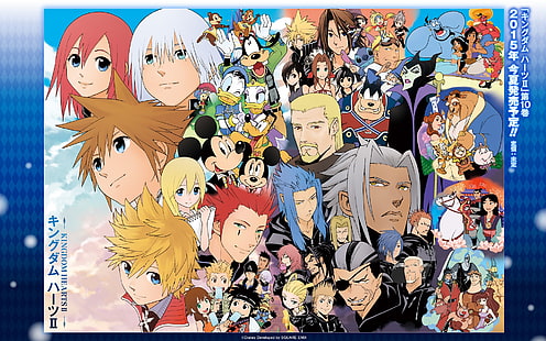 постер персонажа аниме, аниме, Kingdom Hearts, HD обои HD wallpaper