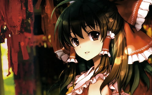Anime Mädchen, Touhou, Hakurei Reimu, Anime, HD-Hintergrundbild HD wallpaper