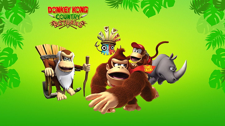 Donkey Kong, Donkey Kong Country Returns, Fondo de pantalla HD
