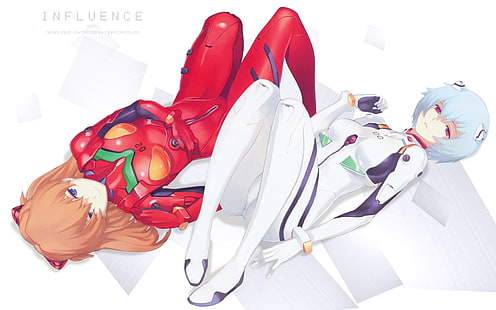 Anime, Anime Mädchen, Neon Genesis Evangelion, Asuka Langley Soryu, Ayanami Rei, HD-Hintergrundbild HD wallpaper