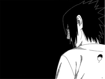 나루토 Shippuuden, Uchiha Sasuke, 만화, HD 배경 화면 HD wallpaper