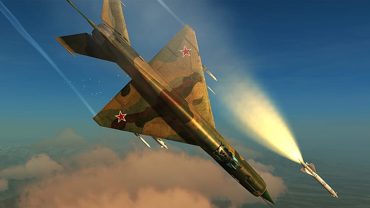 fighter, multipurpose, The MiG-21, the simulator, «Eagle Dynamics», DCS World, HD wallpaper