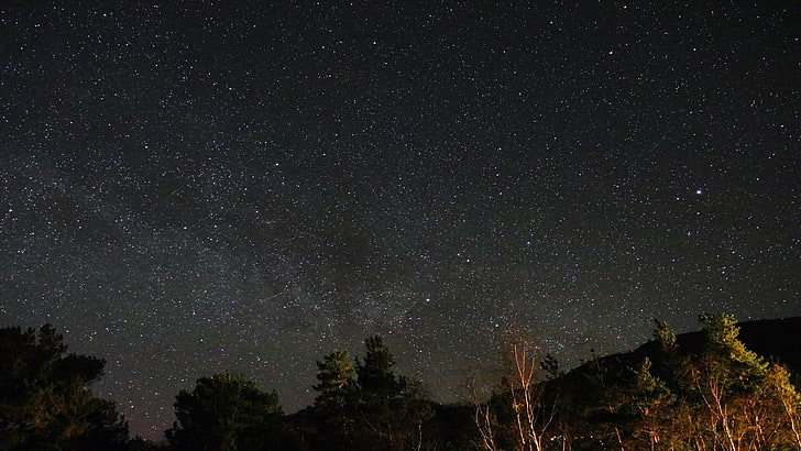 กาแล็กซี่ทางช้างเผือกท้องฟ้ายามค่ำคืน, วอลล์เปเปอร์ HD