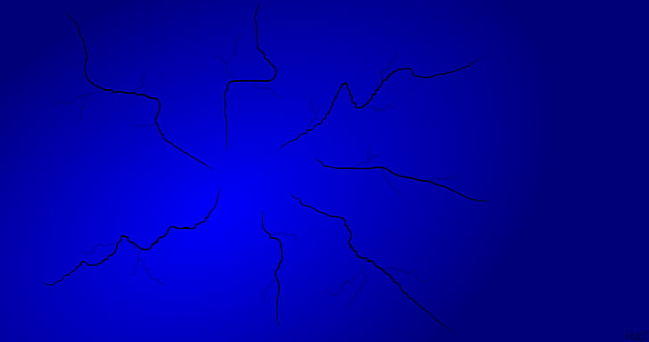 абстрактно, синьо, минимализъм, син фон, HD тапет
