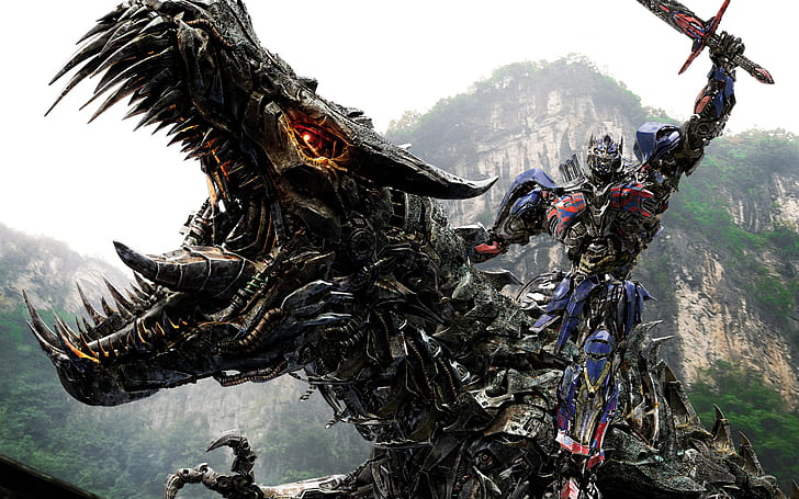 Transformer: Zaman Kepunahan, Optimus Prime, Grimlock, Wallpaper HD